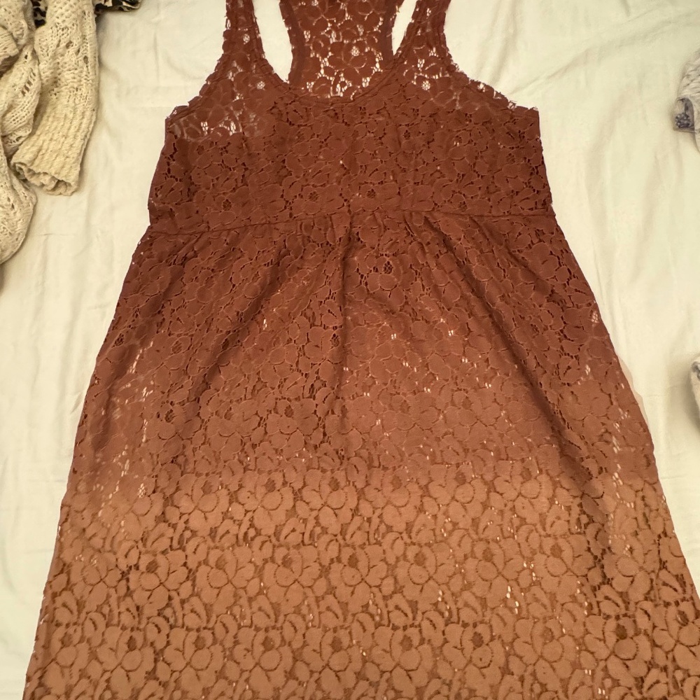 Urban Outfitters ombré cotton lace mini dress, size small